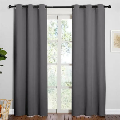 2Pcs Modern Blackout Curtains for Living Room - Ninjanew