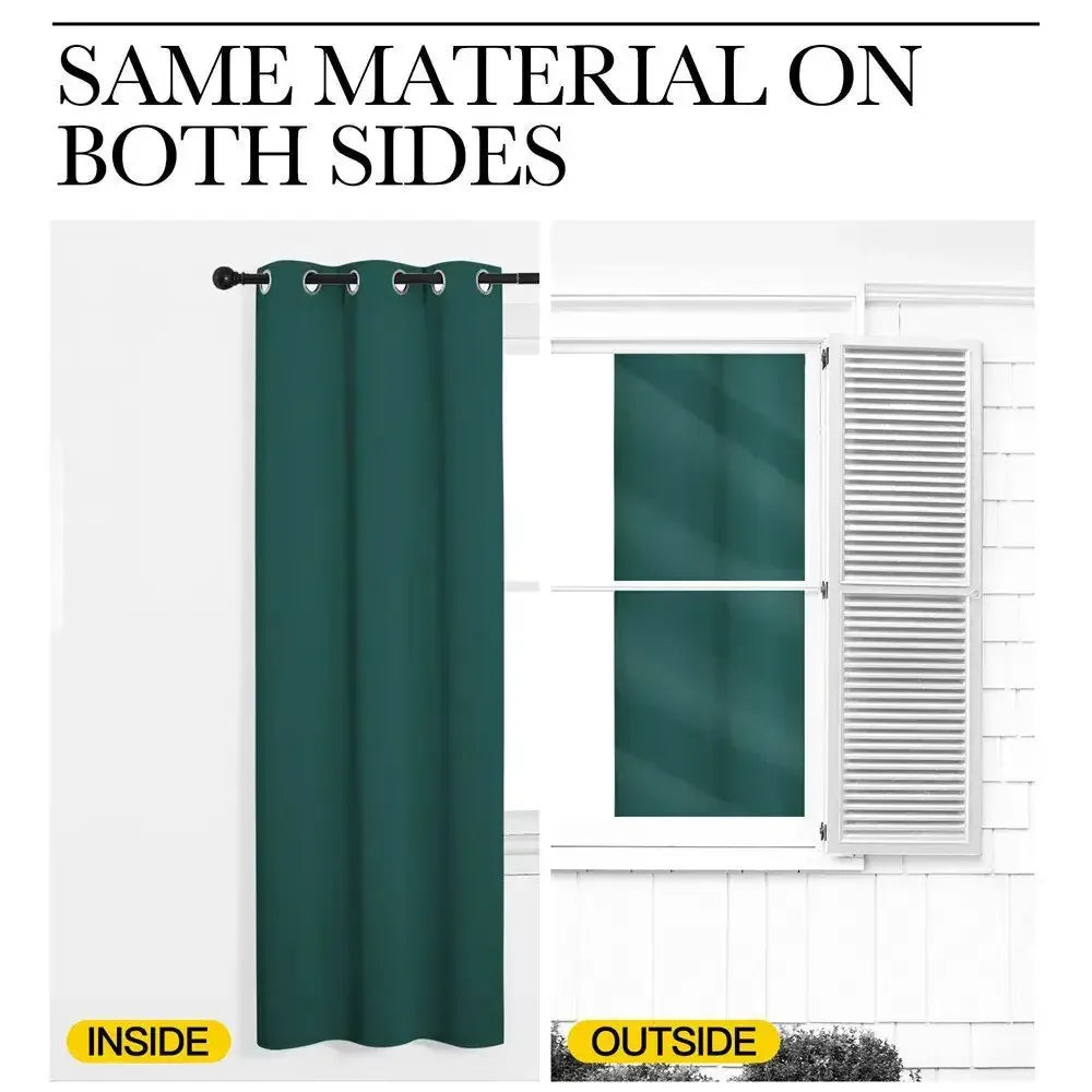 2Pcs Modern Blackout Curtains for Living Room - Ninjanew