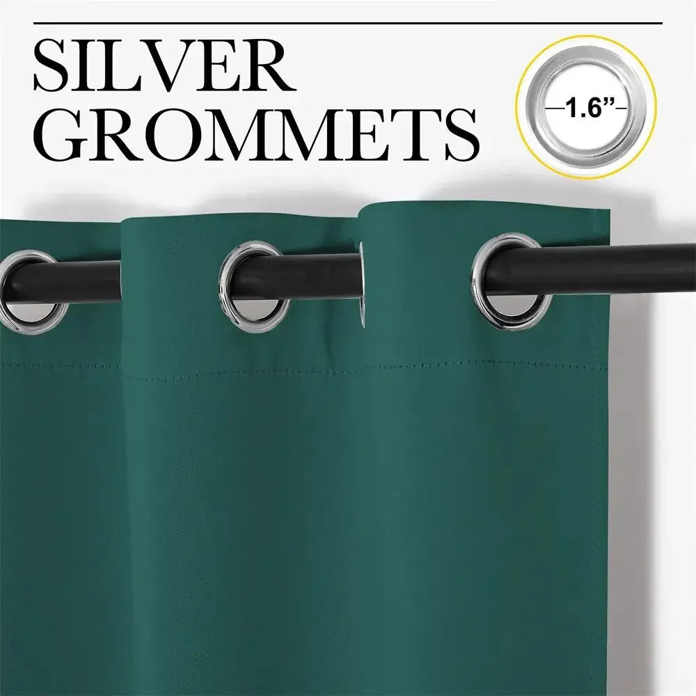 2Pcs Modern Blackout Curtains for Living Room - Ninjanew