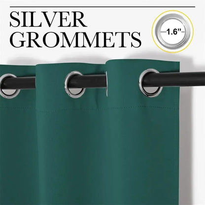 2Pcs Modern Blackout Curtains for Living Room - Ninjanew