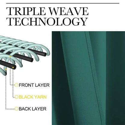 2Pcs Modern Blackout Curtains for Living Room - Ninjanew