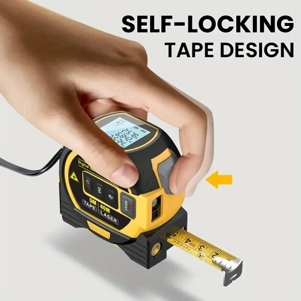 3 In 1 Digital Laser Tape High Precision Rangefinder Measuring Tool - Ninjanew