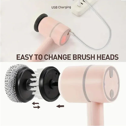 3-in-1 Electric Spin Scrubber Cordless Handheld Power Cleaning Brush - Ninjanew