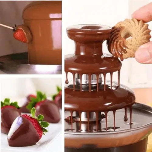 3 Layer Chocolate Fountain Melting Tower