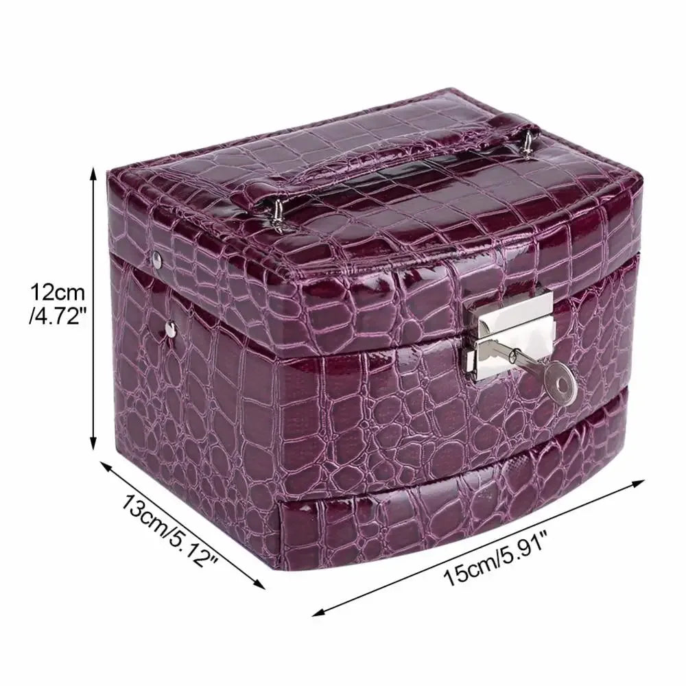 3-Layer Leather Jewelry Box Organizer - Ninjanew