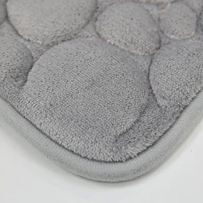 3-Piece Solid Color Simple Bathroom Mat Set Water-Absorbent, Non-Slip, Soft Microfiber - Ninjanew