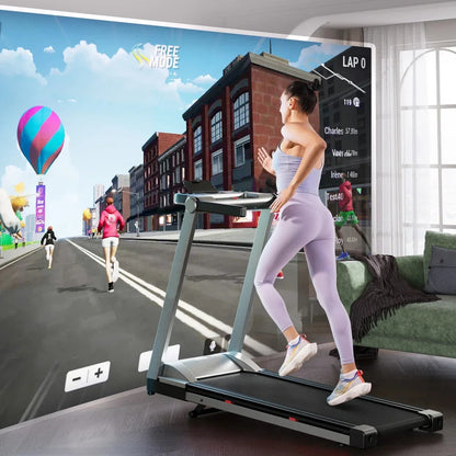 3.5HP Foldable Incline Treadmil 350LB Capacity Smart App Walking Pad - Ninjanew