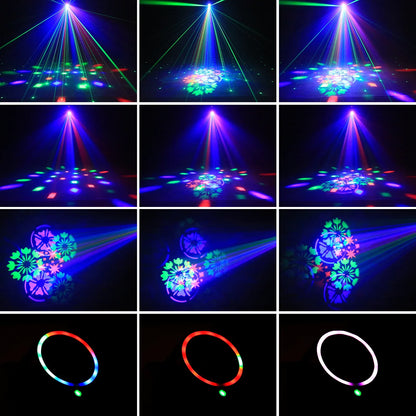 30W RGB moving head light with remote control and rotating disco beams