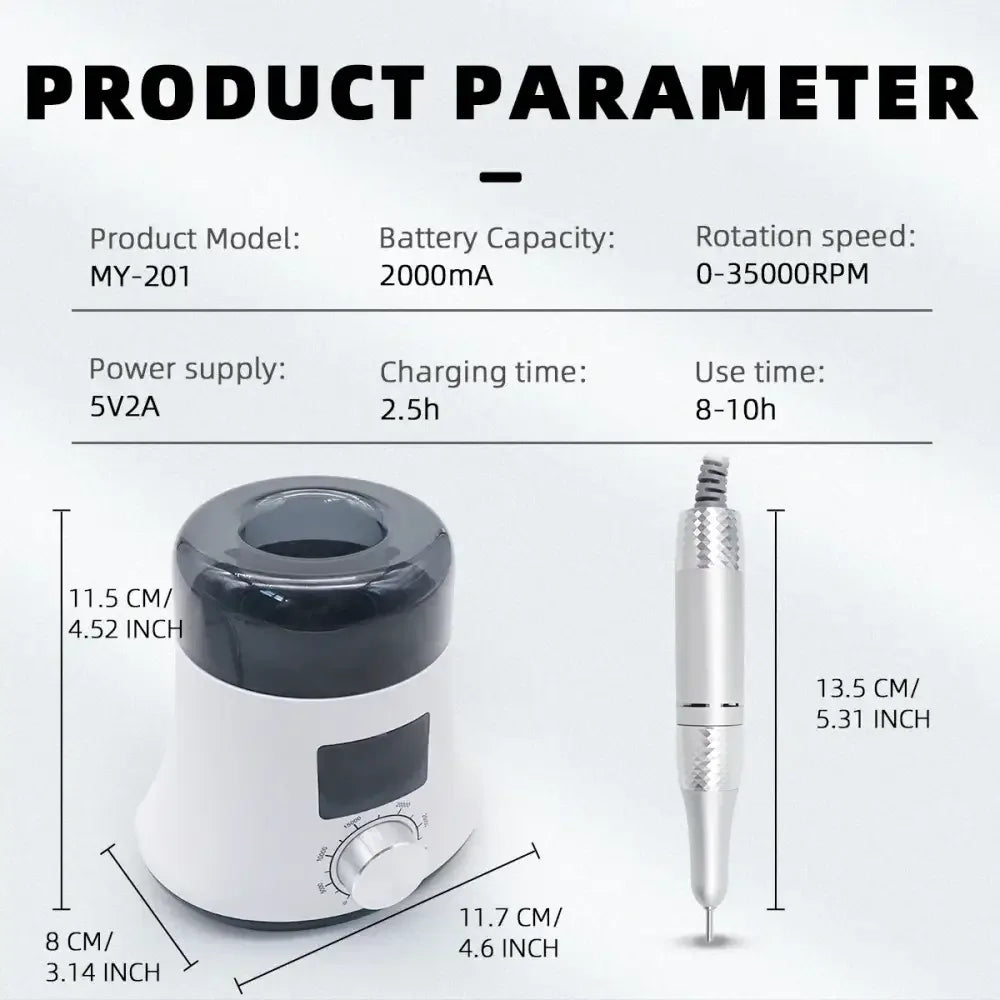 35000 RPM Professional Nail Drill - Ninjanew