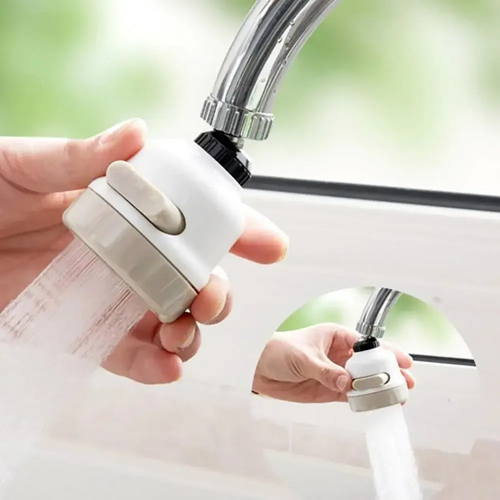 360 Rotating Faucet Extender Flexible Faucet Sprayer Head - 