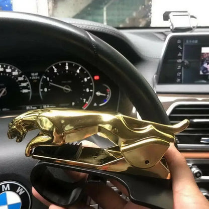 360° Rotating Leopard Car Phone Holder - Gold