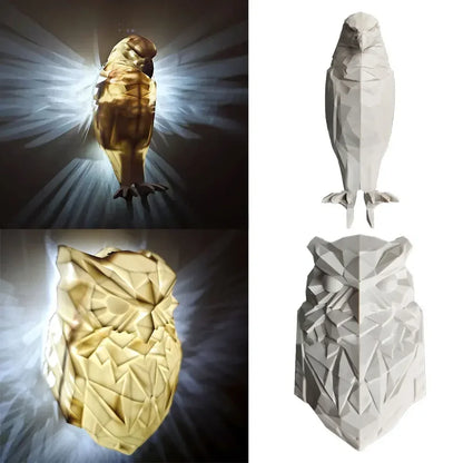 3D Animal Wall Silhouette Lamp Owl & Eagle Shape Atmosphere Projector - Eagle