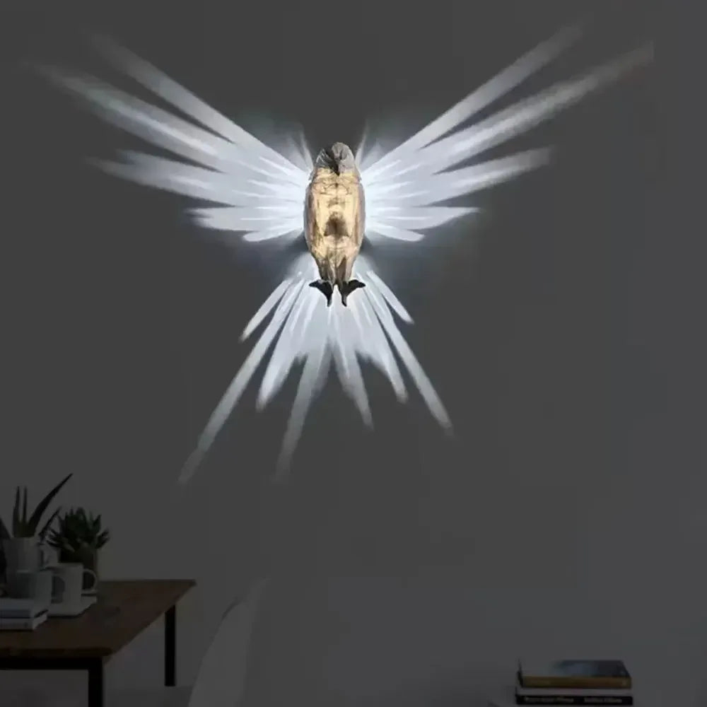 3D Animal Wall Silhouette Lamp Owl & Eagle Shape Atmosphere Projector - Eagle