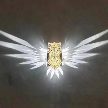 3D Animal Wall Silhouette Lamp Owl & Eagle Shape Atmosphere Projector - Owl
