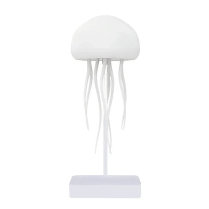 3D Movable Jellyfish Smart Lamp Voice Control RGB Anime Night Light - White Base