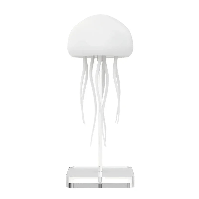 3D Movable Jellyfish Smart Lamp Voice Control RGB Anime Night Light - Transparent Base