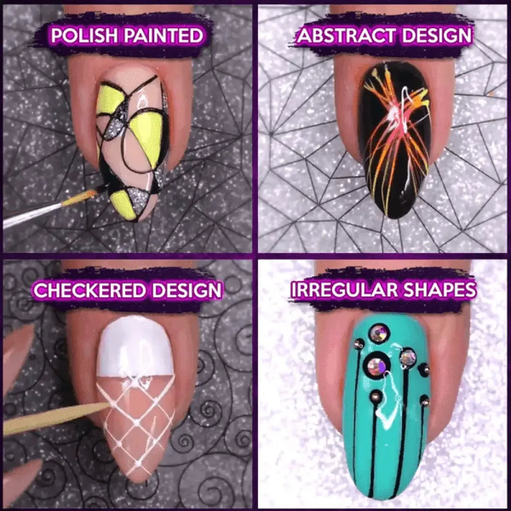 3D Spider Nail Gel - PINK + BLACK + WHITE
