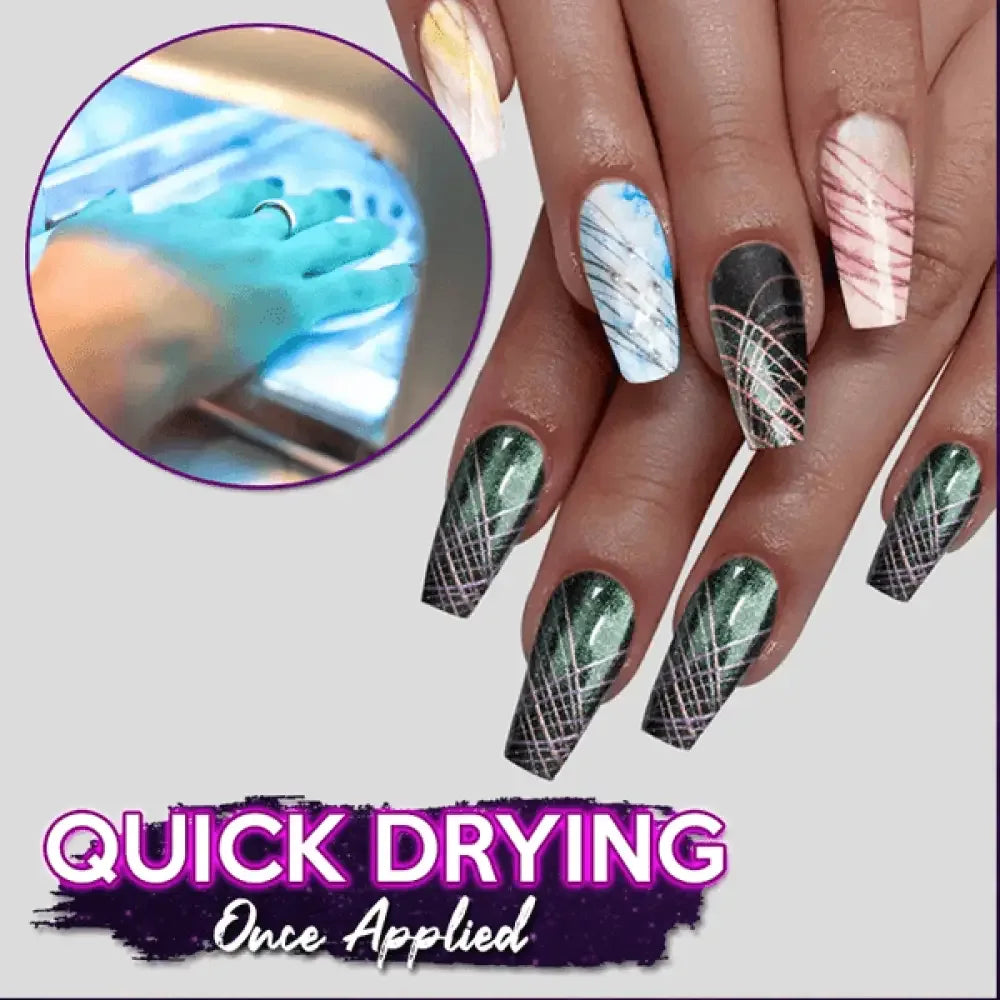 3D Spider Nail Gel - PURPLE + BLACK + WHITE