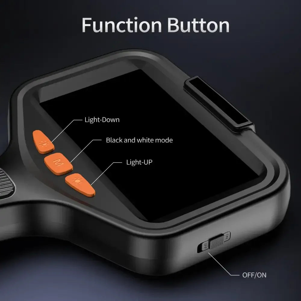 4.3'' LCD Digital Handheld Borescope 1080P IP67 Waterproof Inspection Camera with 8 LED Lights - 2m