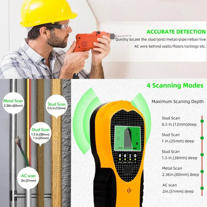 4-in-1 Multifunctional LCD Wall Detector - 