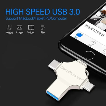 4 in 1 USB Drive - 16GB / Silver