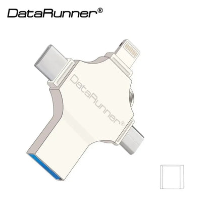 4 in 1 USB Drive - 16GB / Silver
