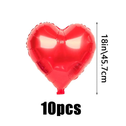 407pcs Love Balloon & Rose Petal Set Valentine's Anniversary Decoration - 