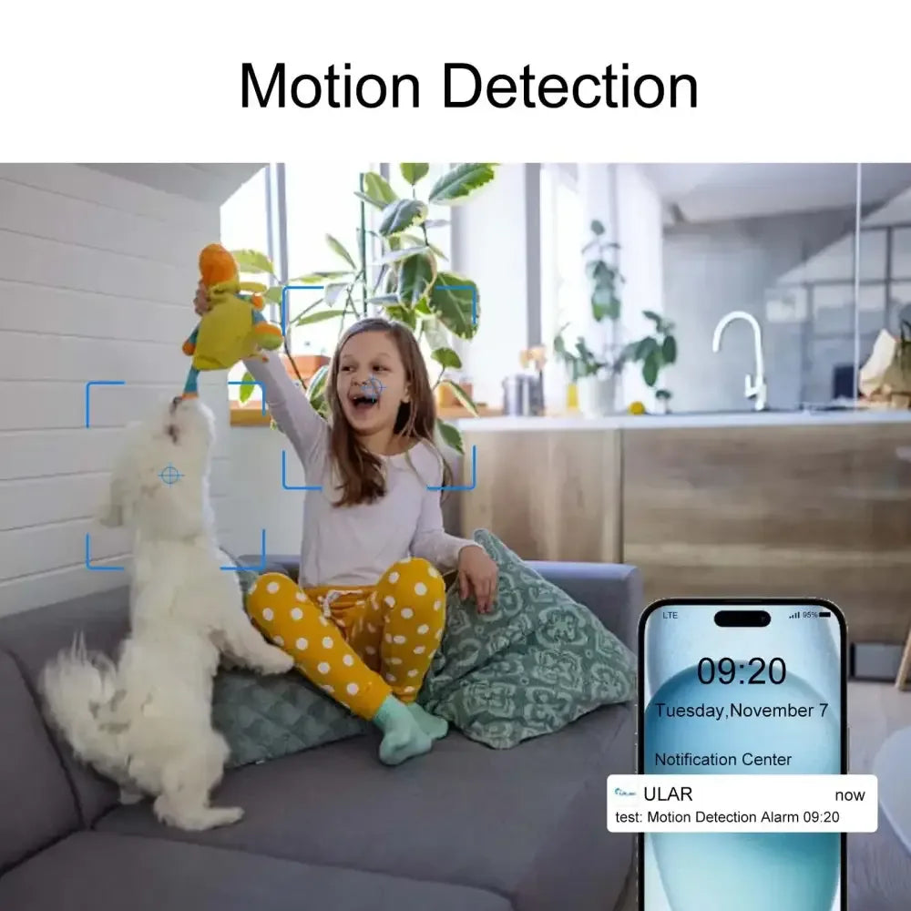 4K Wireless Security Camera Alarm Clock - 