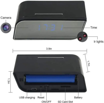 1080P Wireless Security Camera Alarm Clock