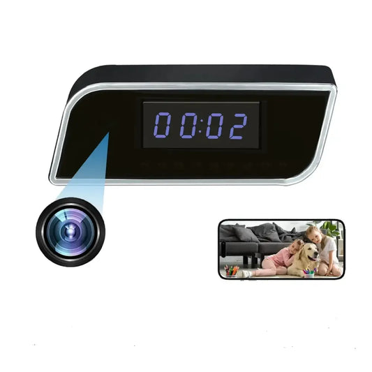 4K Wireless Security Camera Alarm Clock - 