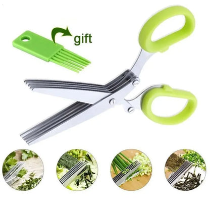 5-Blade Veggie Scissor - Green