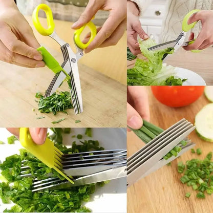 5-Blade Veggie Scissor - Green