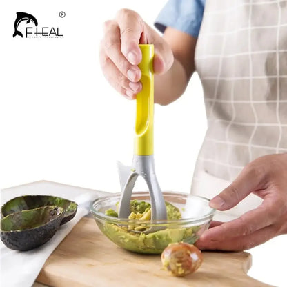 5-in-1 Multi-Function Avocado Slicer & Masher | Safe, All-in-One Tool for Avocado, Apple, and Pear - 