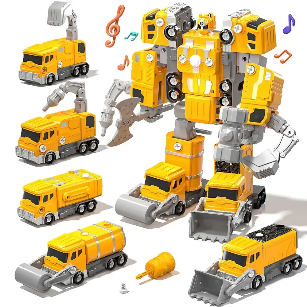 5-in-1 Transforming Robot Car Toy - 