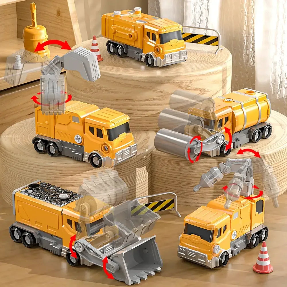 5-in-1 Transforming Robot Car Toy - 
