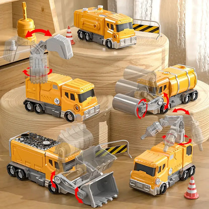 5-in-1 Transforming Robot Car Toy - 