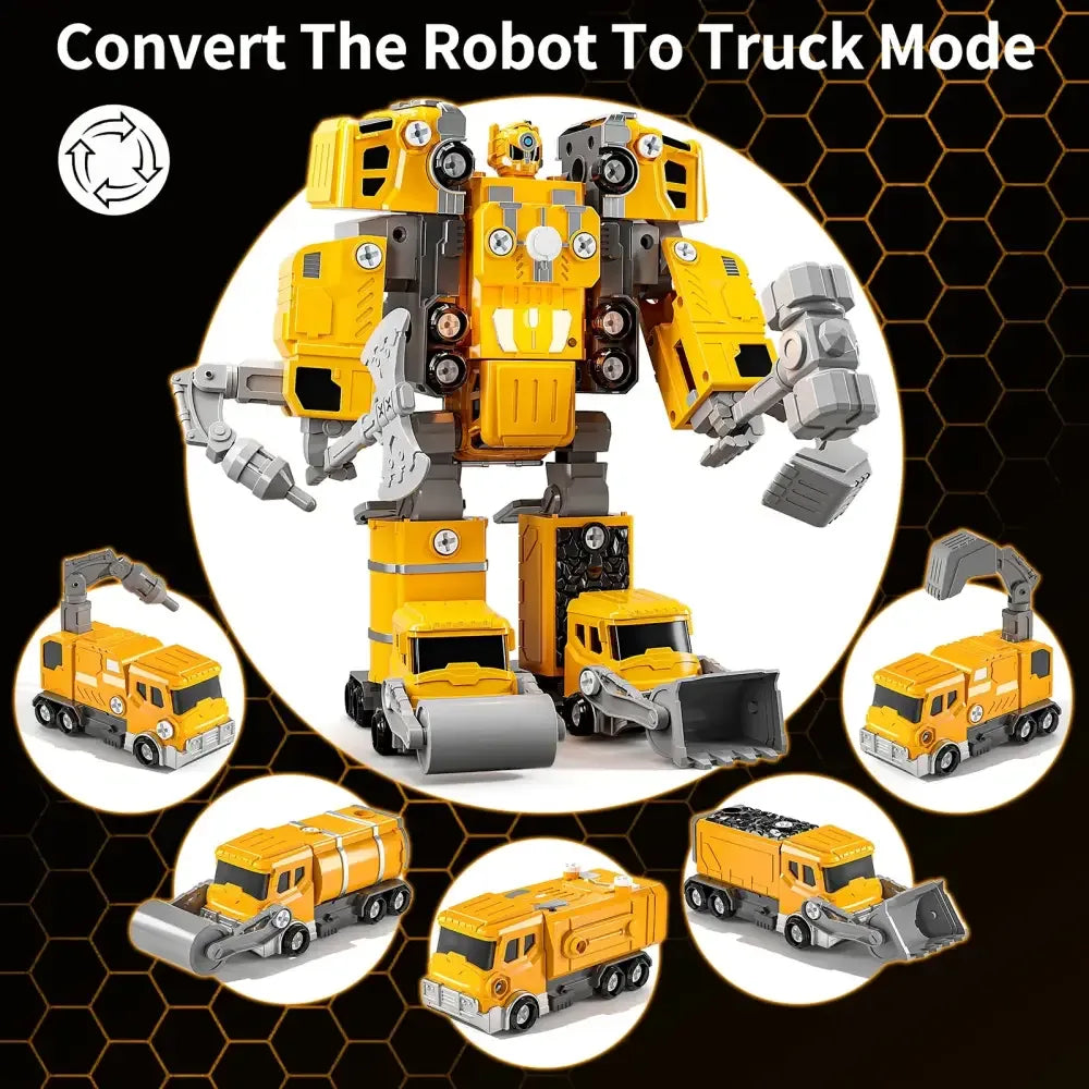 5-in-1 Transforming Robot Car Toy - 
