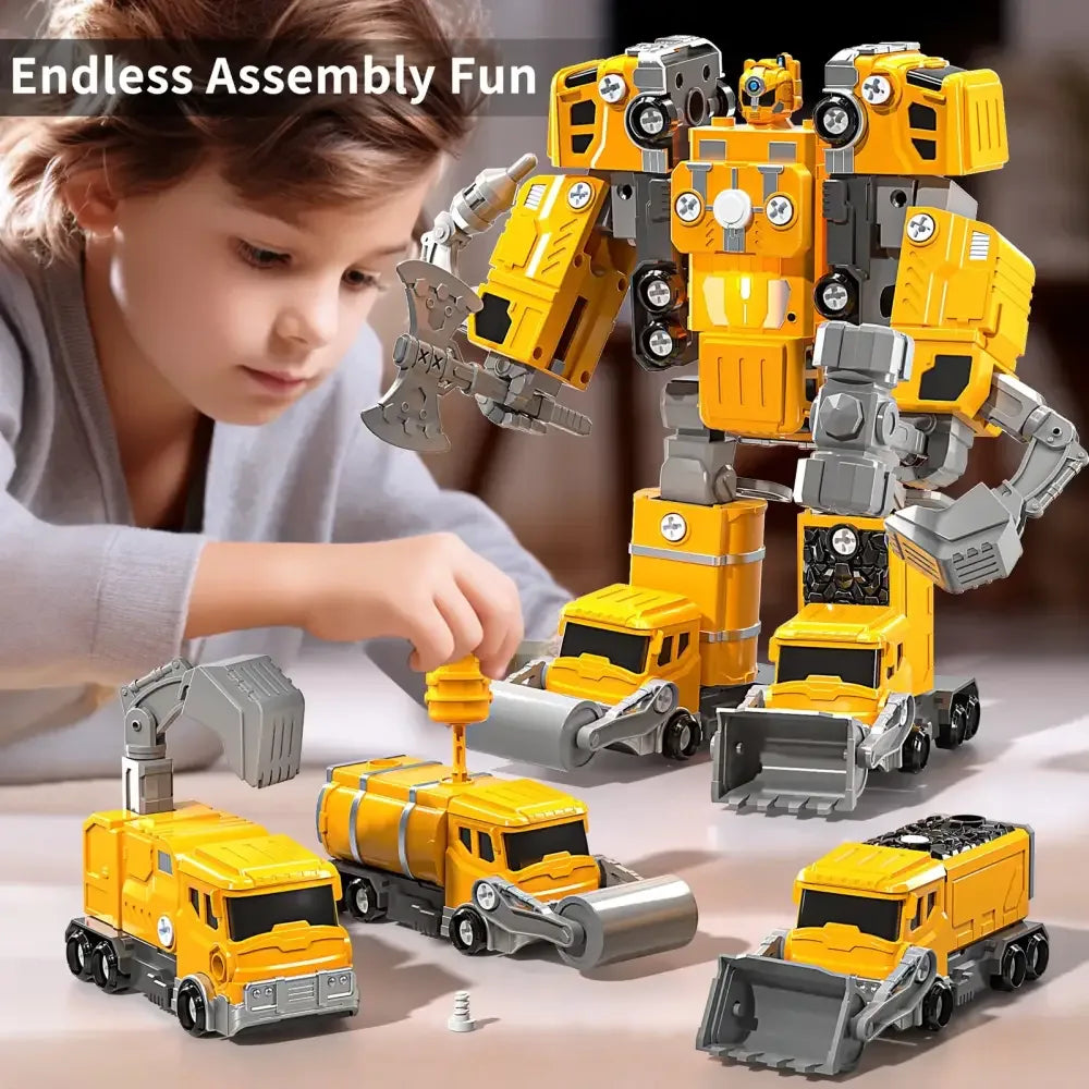 5-in-1 Transforming Robot Car Toy - 