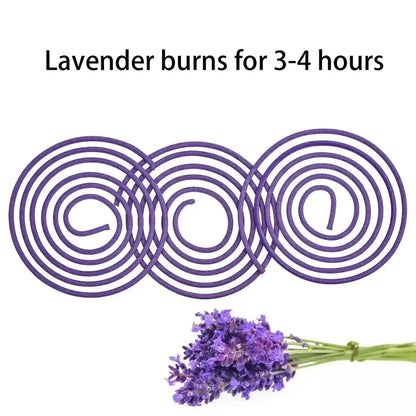 50 Pack Lavender Spiral Candles 4-Hour Burn Time for Yoga & Meditation - 