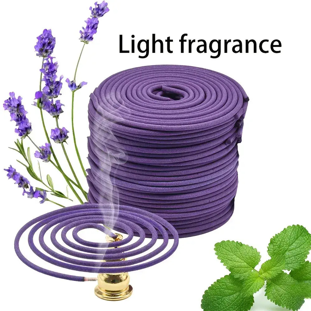 50 Pack Lavender Spiral Candles 4-Hour Burn Time for Yoga & Meditation