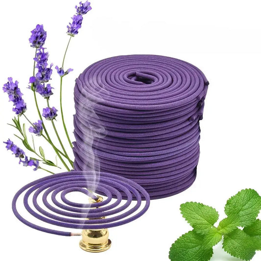 50 Pack Lavender Spiral Candles 4-Hour Burn Time for Yoga & Meditation
