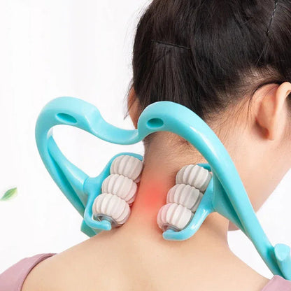 6-Ball Manual Neck & Shoulder Massager Multifunctional Cervical Kneading Tool - 