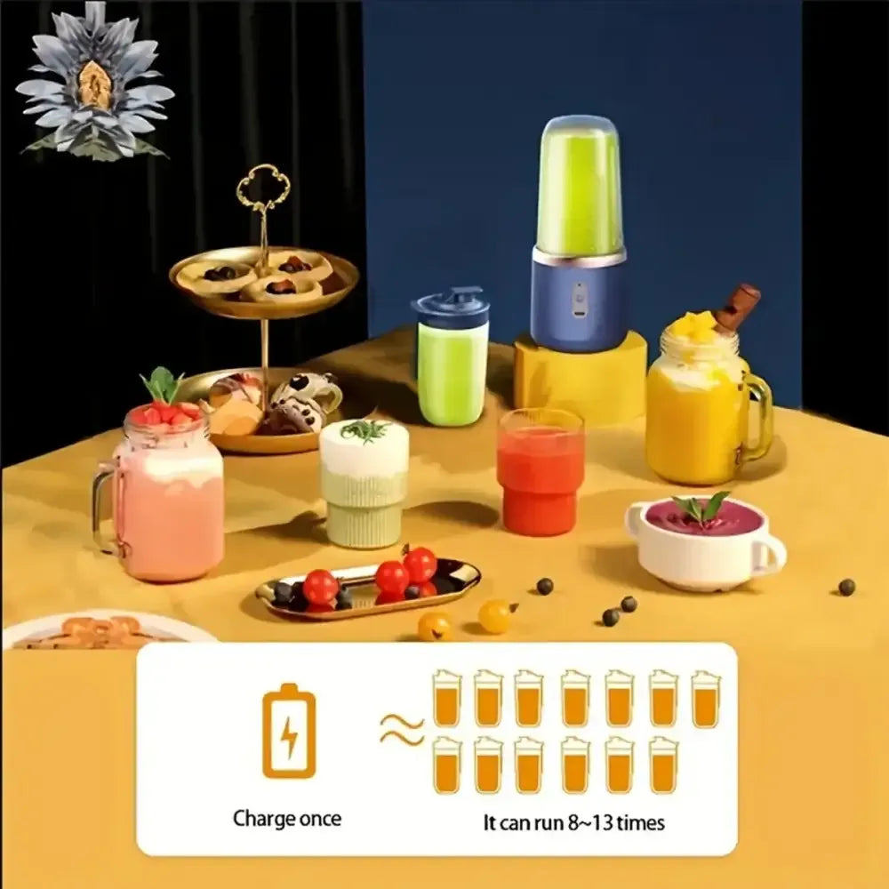 6-Blade Electric Smoothie Maker & Food Processor