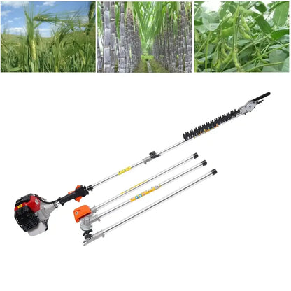 7-in-1 Multifunction Brush Cutter with 52cc Engine | 1.7KW Heavy-Duty Gas Trimmer & Gardening Tool Kit - 