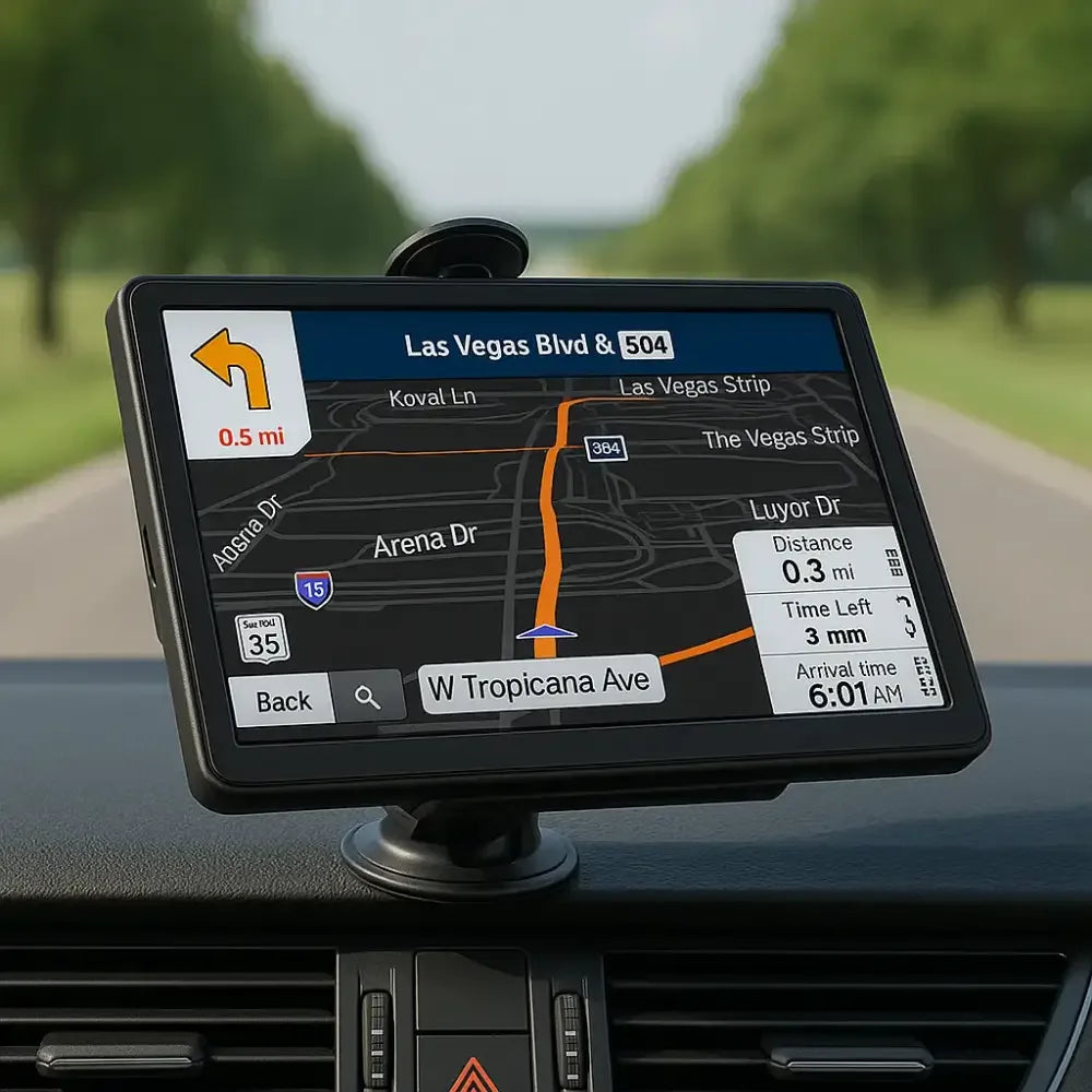 7-Inch GPS Navigation System for Cars & Trucks – Preloaded Maps with Lifetime Updates - 
