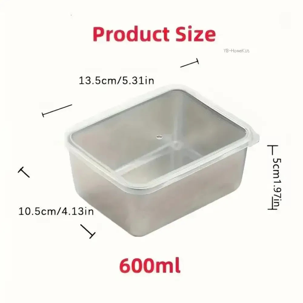7-Piece Stainless Steel Food Storage Container Set - 