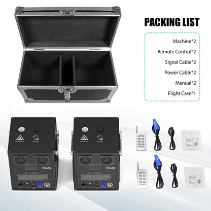 700W Professional Cold Spark Machine with Flight Case | 5.5m DMX/Remote Control Stage Firework Effect