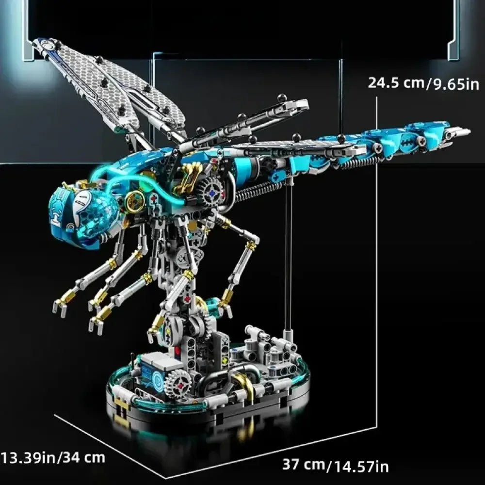 866PCS MOC Mechanical Dragonfly Building Blocks Kit STEM Construction Toy for Adults & Teens - 