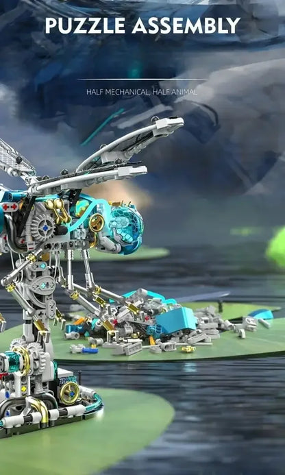 866PCS MOC Mechanical Dragonfly Building Blocks Kit STEM Construction Toy for Adults & Teens - 