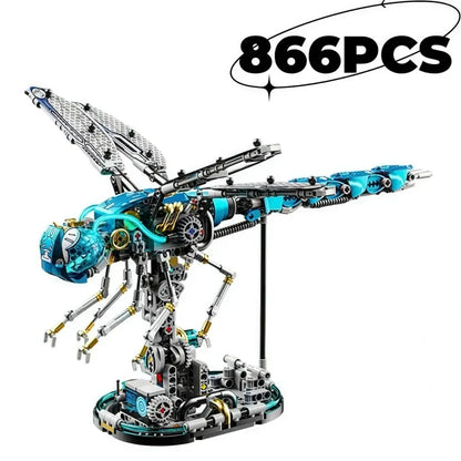 866PCS MOC Mechanical Dragonfly Building Blocks Kit STEM Construction Toy for Adults & Teens - 